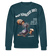 WAT KIEKSTN SO?-Unisex Bio-Sweatshirt II - Dunkles Petrol