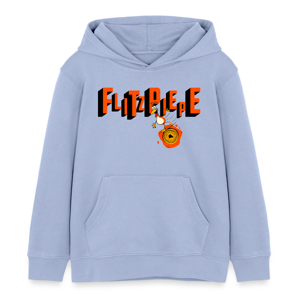 FLITZPIEPE - Kinder Bio-Hoodie - Sky