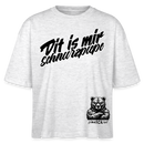 Dit is mir SCHNURZPIEPE-Frauen Boxy Bio-T-Shirt - Weiß meliert