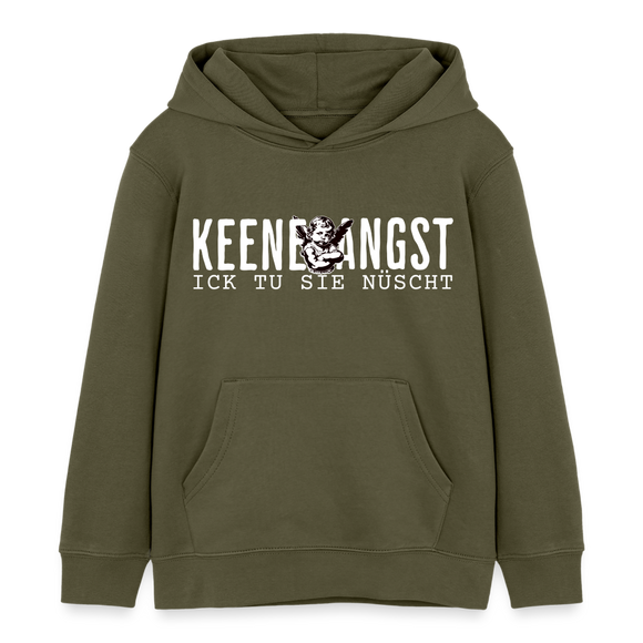 KEENE ANGST ICK TU SIE NÜSCHT -  Bio-Hoodie Mini - Khaki
