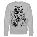 JANZ BERLIN IS EENE WOLKE-Unisex Bio-Sweatshirt - Grau meliert