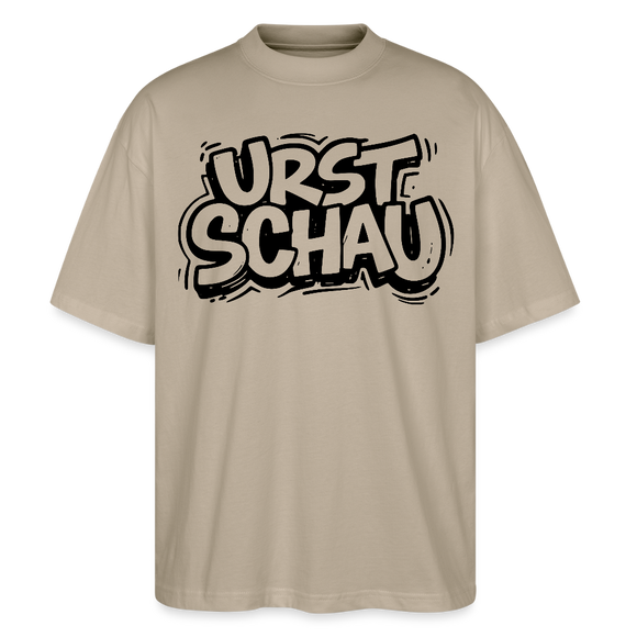 Ostalgie-Oversized Unisex Bio T-Shirt-URST SCHAU - Steingrau