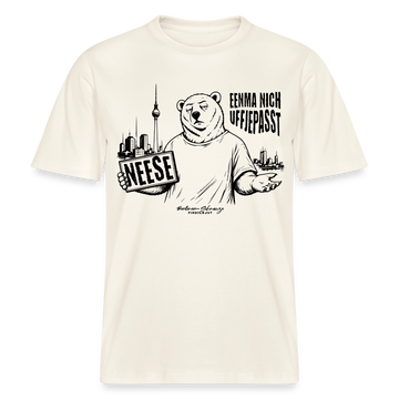 Berlin Souvenir-NEESE-RELAXED FIT Unisex Organic T-Shirt - Naturweiß 