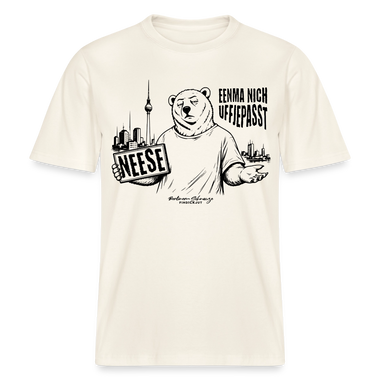 Berlin Souvenir-NEESE-RELAXED FIT Unisex Organic T-Shirt - Naturweiß 