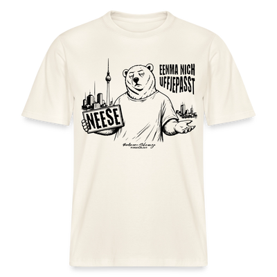 Berlin Souvenir-NEESE-RELAXED FIT Unisex Organic T-Shirt - Naturweiß 