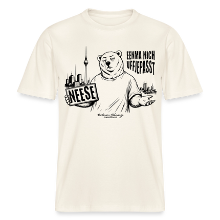 Berlin Souvenir-NEESE-RELAXED FIT Unisex Organic T-Shirt - Naturweiß 