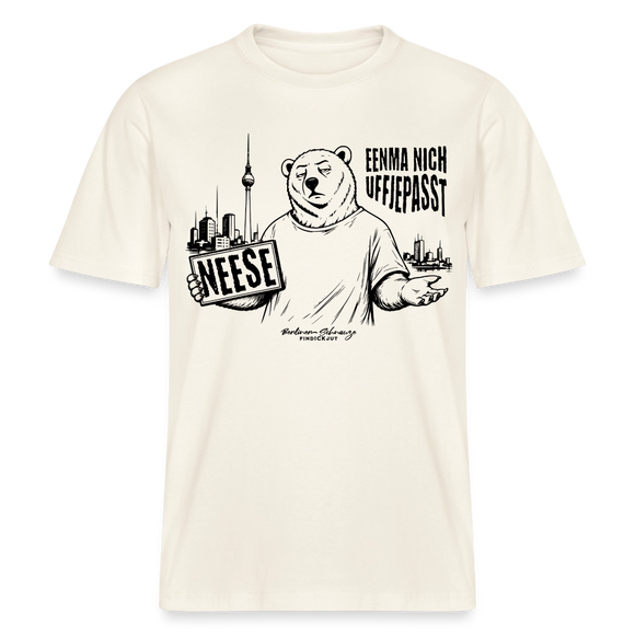 Berlin Souvenir-NEESE-RELAXED FIT Unisex Organic T-Shirt - Naturweiß 