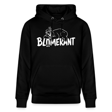 Berliner Spruch-BLÜMERANT-Unisex Bio-Hoodie - Schwarz