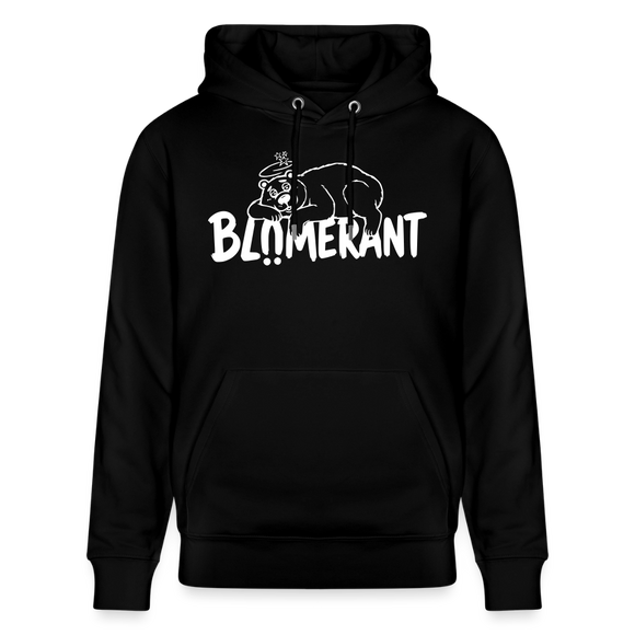 Berliner Spruch-BLÜMERANT-Unisex Bio-Hoodie - Schwarz