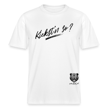 KIEKST'N SO? Relaxed Fit Unisex Bio-T-Shirt - Weiß
