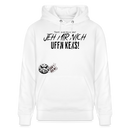 JEH MIR NICH UFFN KEKS-Unisex Bio-Hoodie - Weiß