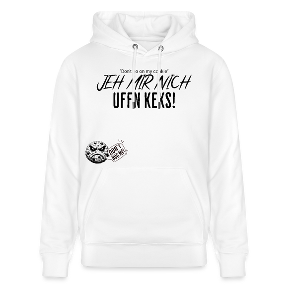 JEH MIR NICH UFFN KEKS-Unisex Bio-Hoodie - Weiß