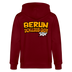 BERLIN ICK LIEB DIR - Unisex Bio-Kapuzenjacke - Burgunderrot