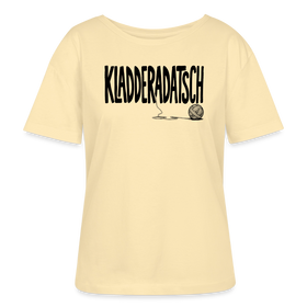 Dit Chaos Shirt -KLADDERADATSCHRundhals Frauen Bio-T-Shirt SERENA - Creme