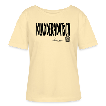 Dit Chaos Shirt -KLADDERADATSCHRundhals Frauen Bio-T-Shirt SERENA - Creme