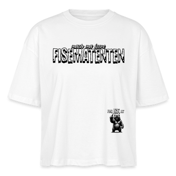 FISEMATENTEN-Frauen Boxy Bio-T-Shirt - Weiß