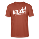Berlin Shirt-NÜSCHT DARF ICK-Unisex T-Shirt mit Berliner Schnauze - Terrakotta