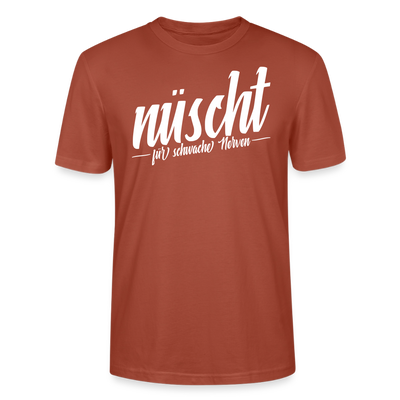 Berlin Shirt-NÜSCHT DARF ICK-Unisex T-Shirt mit Berliner Schnauze - Terrakotta