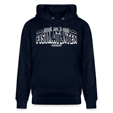 Berliner Spruch-FISIMATENTEN-Unisex Bio-Hoodie II - Navy