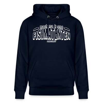 Berliner Spruch-FISIMATENTEN-Unisex Bio-Hoodie II - Navy