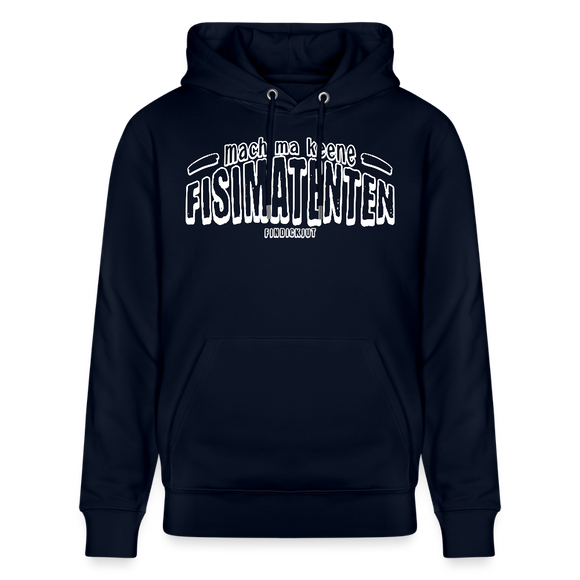 Berliner Spruch-FISIMATENTEN-Unisex Bio-Hoodie II - Navy