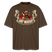 Berliner Bär-Weihnachten-JIBT NÜSCHT-Oversized Unisex Bio T-Shirt - Dunkelbraun