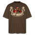 Berliner Bär-Weihnachten-JIBT NÜSCHT-Oversized Unisex Bio T-Shirt - Dunkelbraun