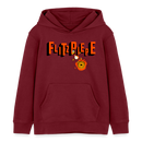 FLITZPIEPE - Kinder Bio-Hoodie - Burgunderrot