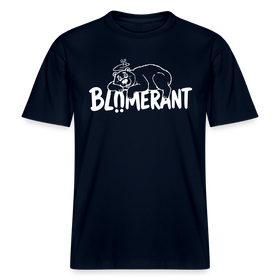 BLÜMERANT-RELAXED FIT Unisex Organic T-Shirt mit echt Berliner Schnauze - Navy