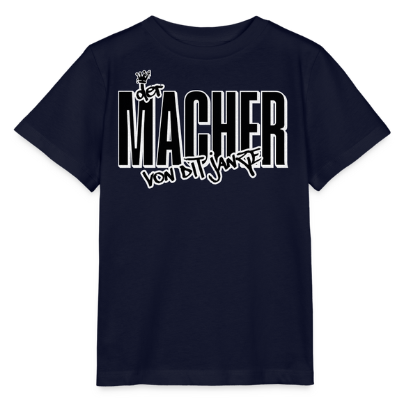 DER MACHER VON DIT JANZE - Kinder T-Shirt BIO - Navy