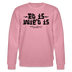 Berliner Gelassenheit-ET IS WIE'T IS-Unisex Bio-Sweatshirt - Lila Traum