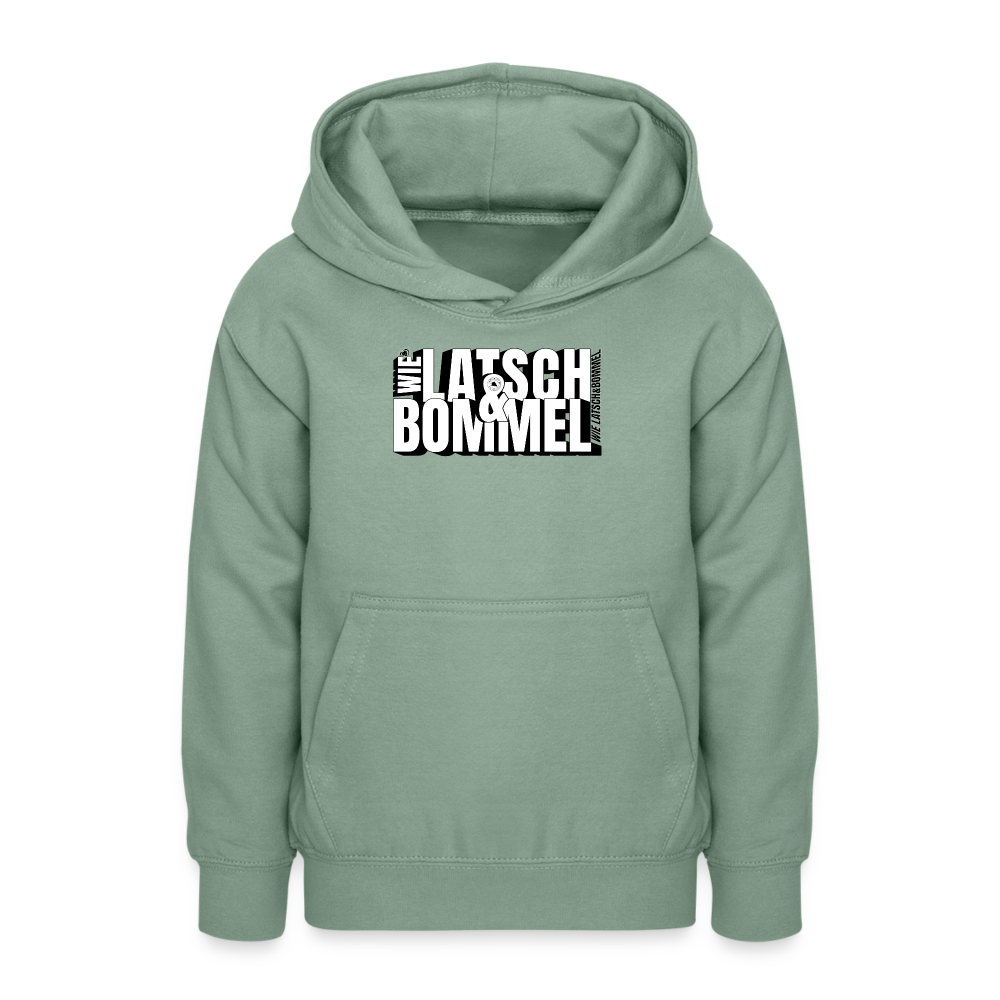 WIE LATSCH UND BOMMEL - Teenager Hoodie - Graugrün