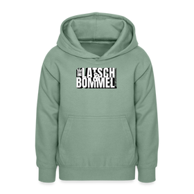 WIE LATSCH UND BOMMEL - Teenager Hoodie - Graugrün