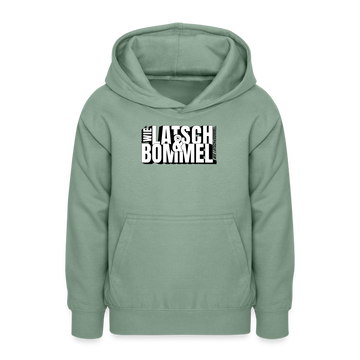 WIE LATSCH UND BOMMEL - Teenager Hoodie - Graugrün