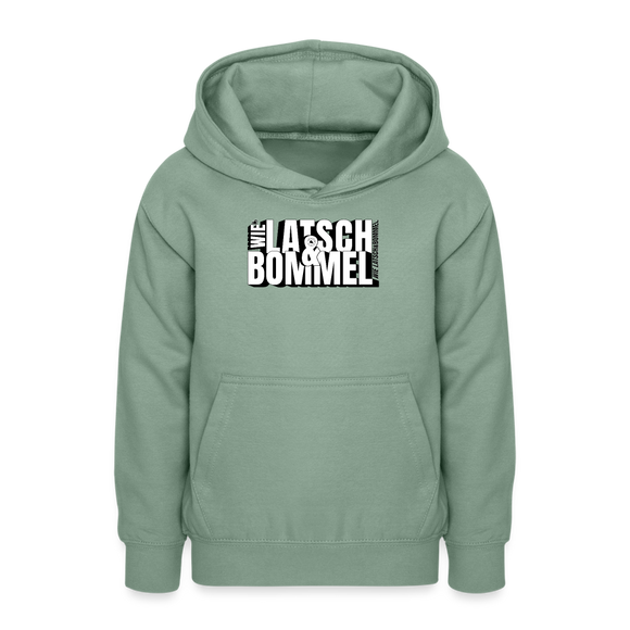 WIE LATSCH UND BOMMEL - Teenager Hoodie - Graugrün