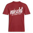 Berlin Shirt-NÜSCHT FÜR SCHWACHE NERVEN- RELAXED FIT Unisex Organic T-Shirt - Erdrot