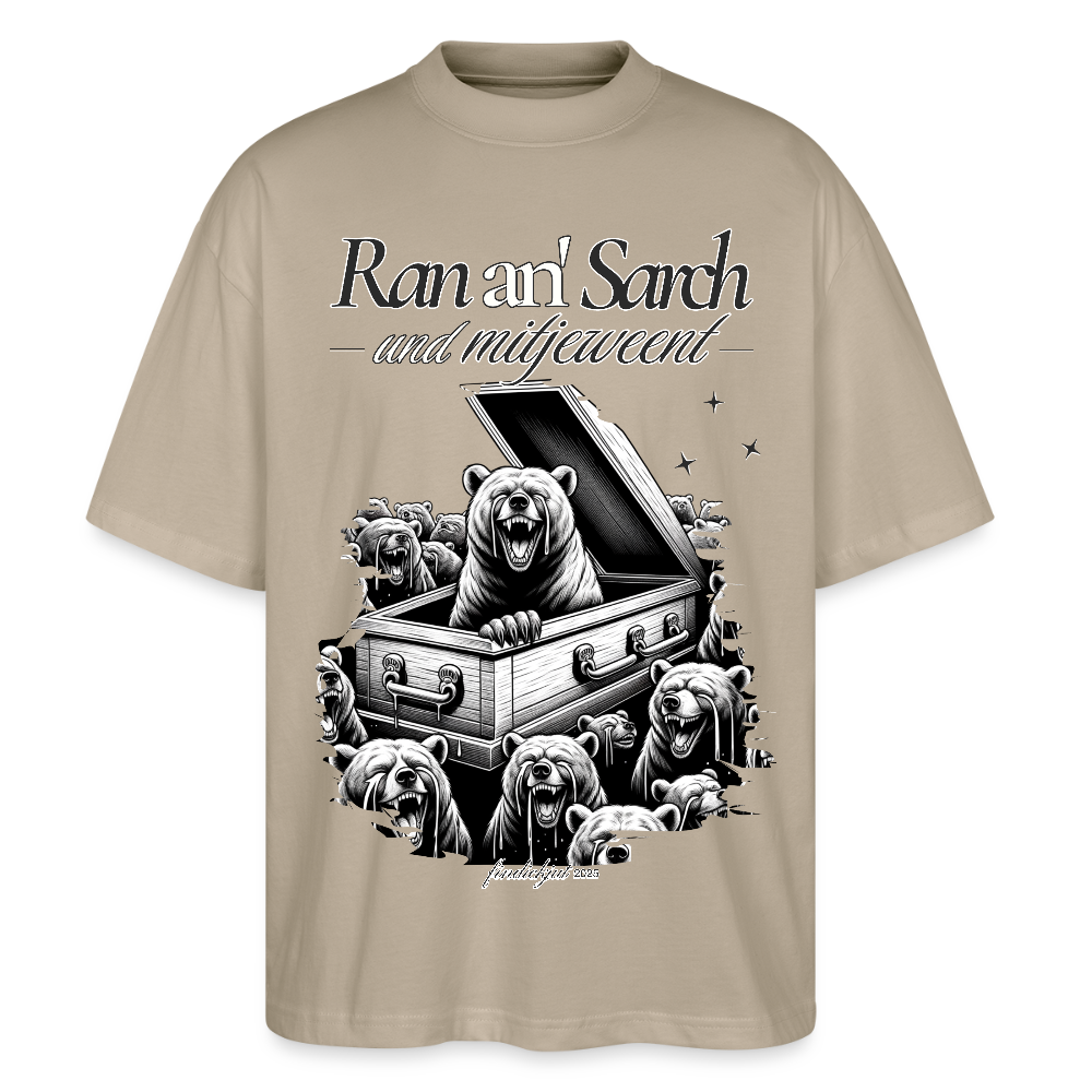Ran an Sarch-Oversized Unisex Bio T-Shirt I - Steingrau
