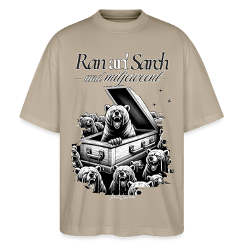 Ran an Sarch-Oversized Unisex Bio T-Shirt I - Steingrau