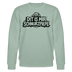 Berliner Bär-Souvenir-DIT IS MIR SCHNURZPIEPE-Unisex Bio-Sweatshirt - Helles Graugrün