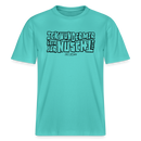 Berliner Spruch-ICK WUNDER MIR-RELAXED FIT Unisex BIO T-Shirt - Poolblau