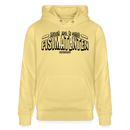 Berliner Spruch-FISIMATENTEN-Unisex Bio-Hoodie - Gelb Viva 