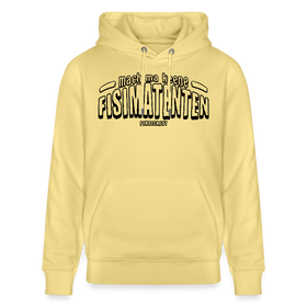 Berliner Spruch-FISIMATENTEN-Unisex Bio-Hoodie - Gelb Viva 