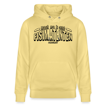 Berliner Spruch-FISIMATENTEN-Unisex Bio-Hoodie - Gelb Viva 
