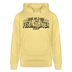 Berliner Spruch-FISIMATENTEN-Unisex Bio-Hoodie - Gelb Viva 