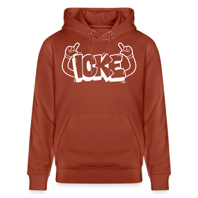 ICKE-Unisex Bio-Hoodie mit Berliner Schnauze - Terrakotta