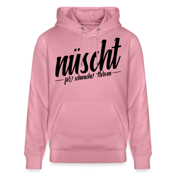 NÜSCHT FÜR SCHWACHE NERVEN-Unisex Bio-Hoodie mit Berliner Schnauze - Lila Traum