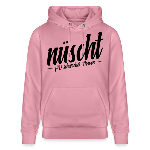 NÜSCHT FÜR SCHWACHE NERVEN-Unisex Bio-Hoodie mit Berliner Schnauze - Lila Traum