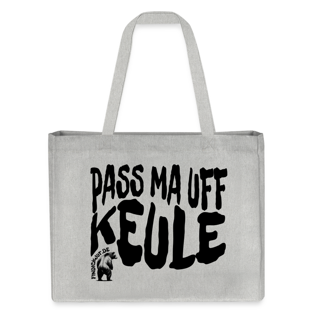 PASS MA UFF KEULE - Einkaufstasche - Grau meliert