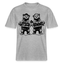 LATSCH & BOMMEL-relaxed fit Unisex Bio T-Shirt - Grau meliert