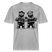 LATSCH & BOMMEL-relaxed fit Unisex Bio T-Shirt - Grau meliert